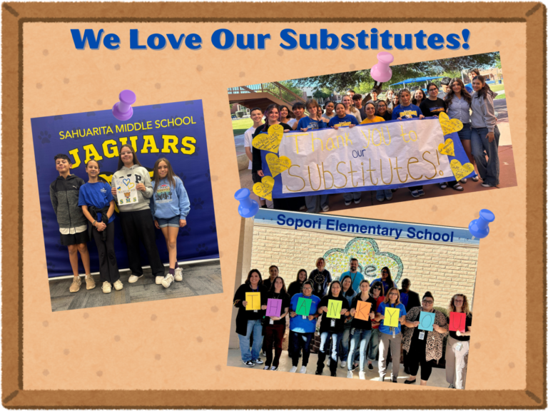 Sahuarita Substitute Appreciation 2025-2026