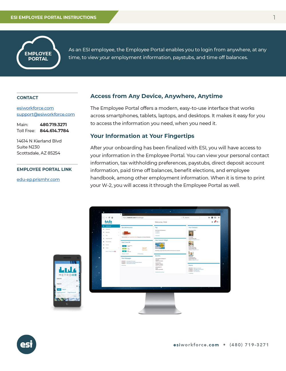 ESI Employee Portal Guide
