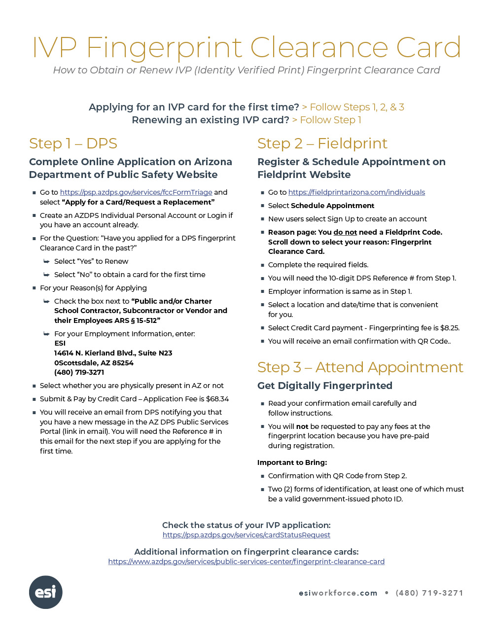 How to Obtain Fingerprint Clearance Card