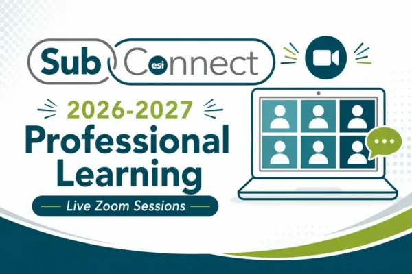 SubConnect professional learning 2026-2027