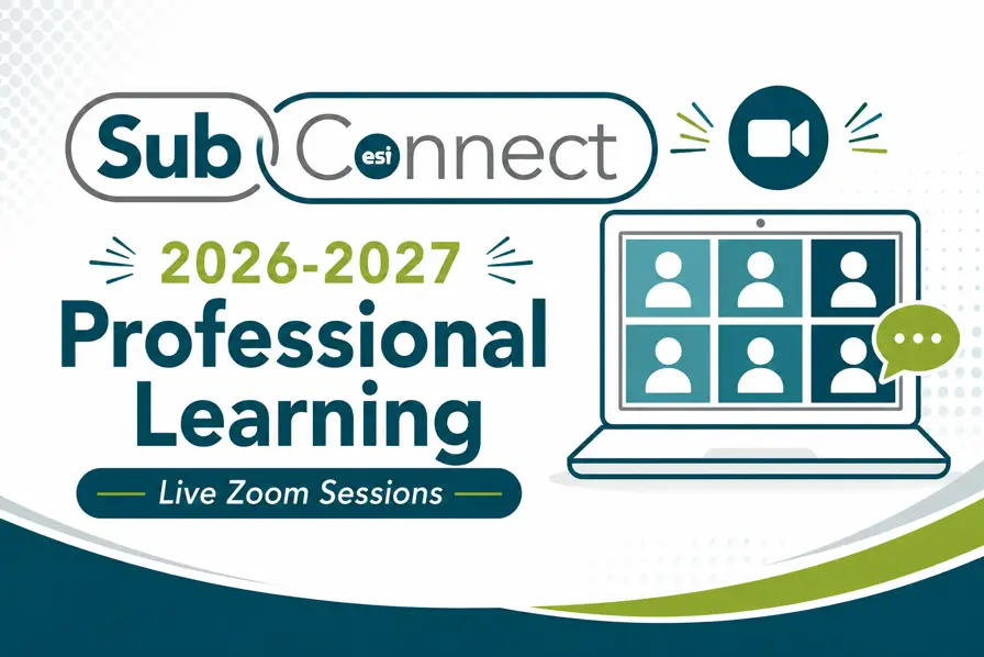 SubConnect professional learning 2026-2027